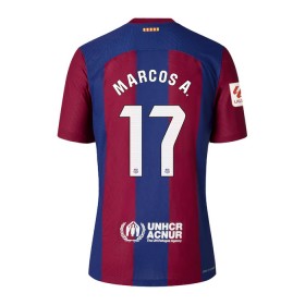 Levné FC Barcelona Marcos A. 17 Domácí Fotbalové dresy 2023-24 Krátký Rukáv
